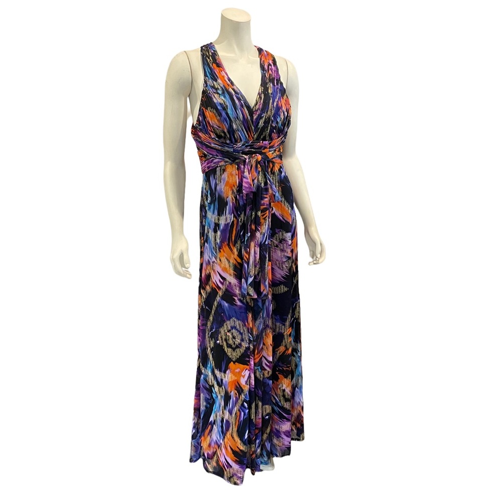 Oleg Cassini Halter Neck Maxi Dress - Picture 9 of 12